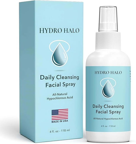 0.02% Hypochlorous Acid Spray for Face & Skin 4oz – Hydrating Facial Mist, Calm & Soothe Irritation, Post-Workout, pH Balanced, No Alcohol, Daily Skin Care, Made in USA