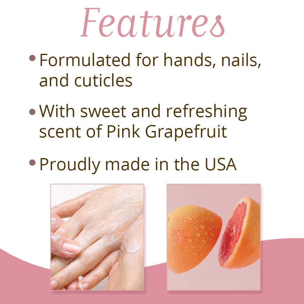 Gena Mani Spa Liquid Hand Soak | Softens, Moisturizes Hands, Nails, and Cuticles For Great Manicure Pre Treatment | Made in the USA |Grapefruit Scent |8 Oz