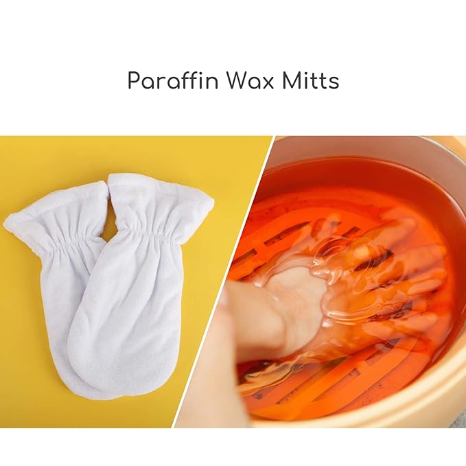 Paraffin Wax Mitts, Segbeauty Thick Paraffin Heated Hand SPA Mittens for Women, Paraffin Baths Gloves for Hot Wax Hand thera-py Paraffin Thermal Treat-Ment SPA Wax Warmer Paraffin Wax Machine