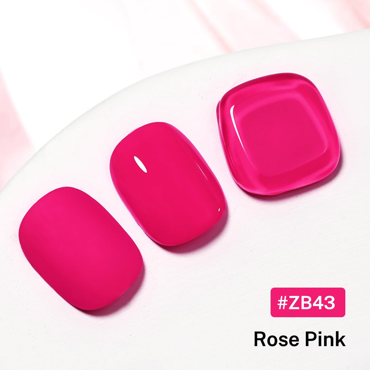 16.5ml Rose Pink Nail Polish Large Volume Quick Dry Nail Polish, Long Lasting Shine, Fingernail Toenail Nail Art DIY Home Travel Nail Art Gift