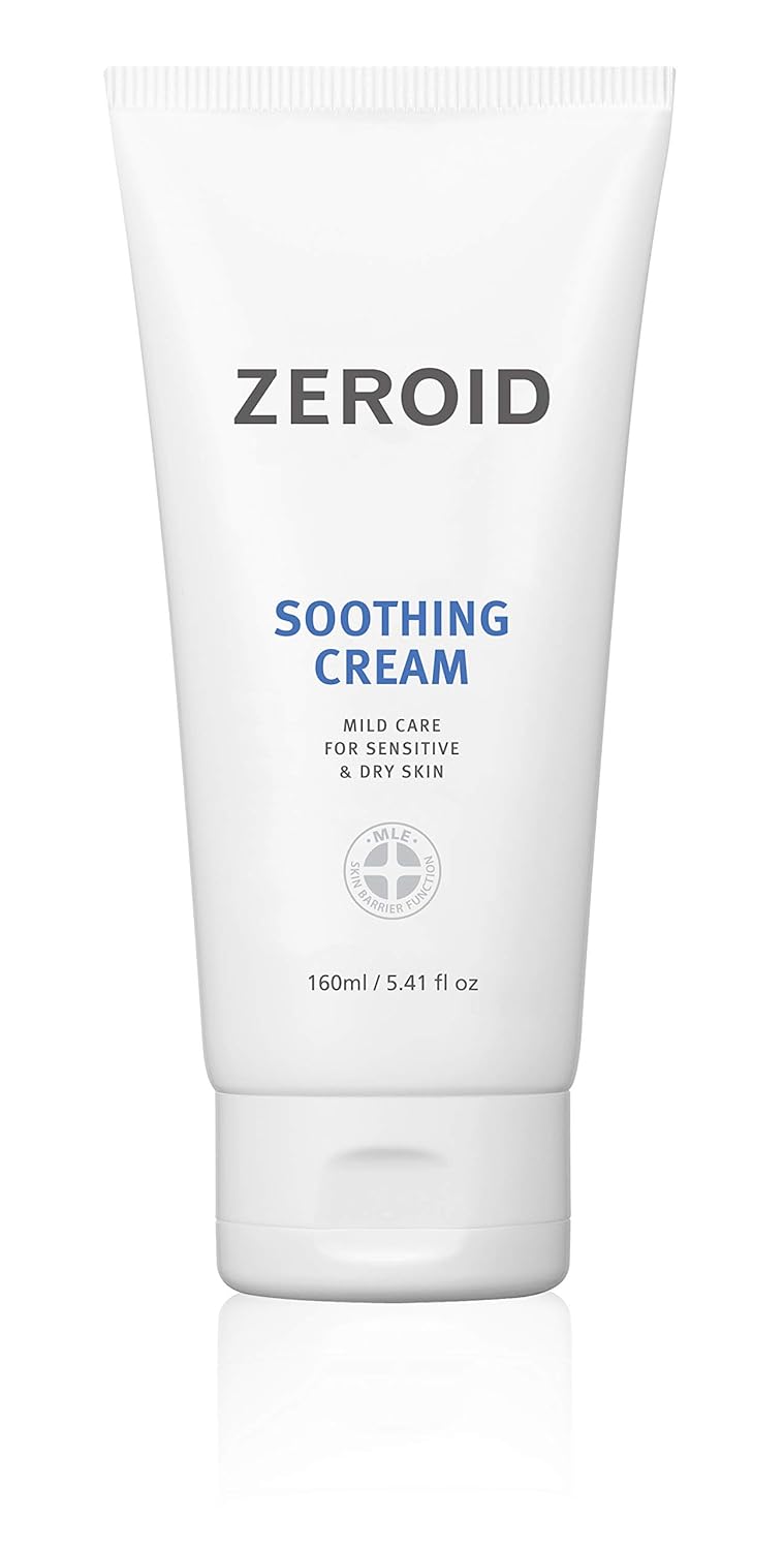 ZEROID | Soothing Cream | Face Moisturizer for Sensitive Skin | Face Cream for Skin Barrier Repair | Facial Lotion for Soothing & Calming | Dermocosmetic Lotion | Korean Skin Care | 5.41 fl oz (160ml)