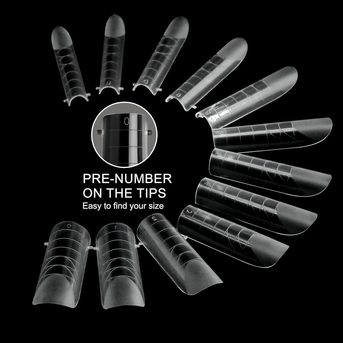 120 Pcs Dual Nail Forms,Matte Square & C-Curved Extension Poly Nail Gel Nail Molds 12 Sizes for Gel Glue, Full Cover Nail Art Design Salon & DIY