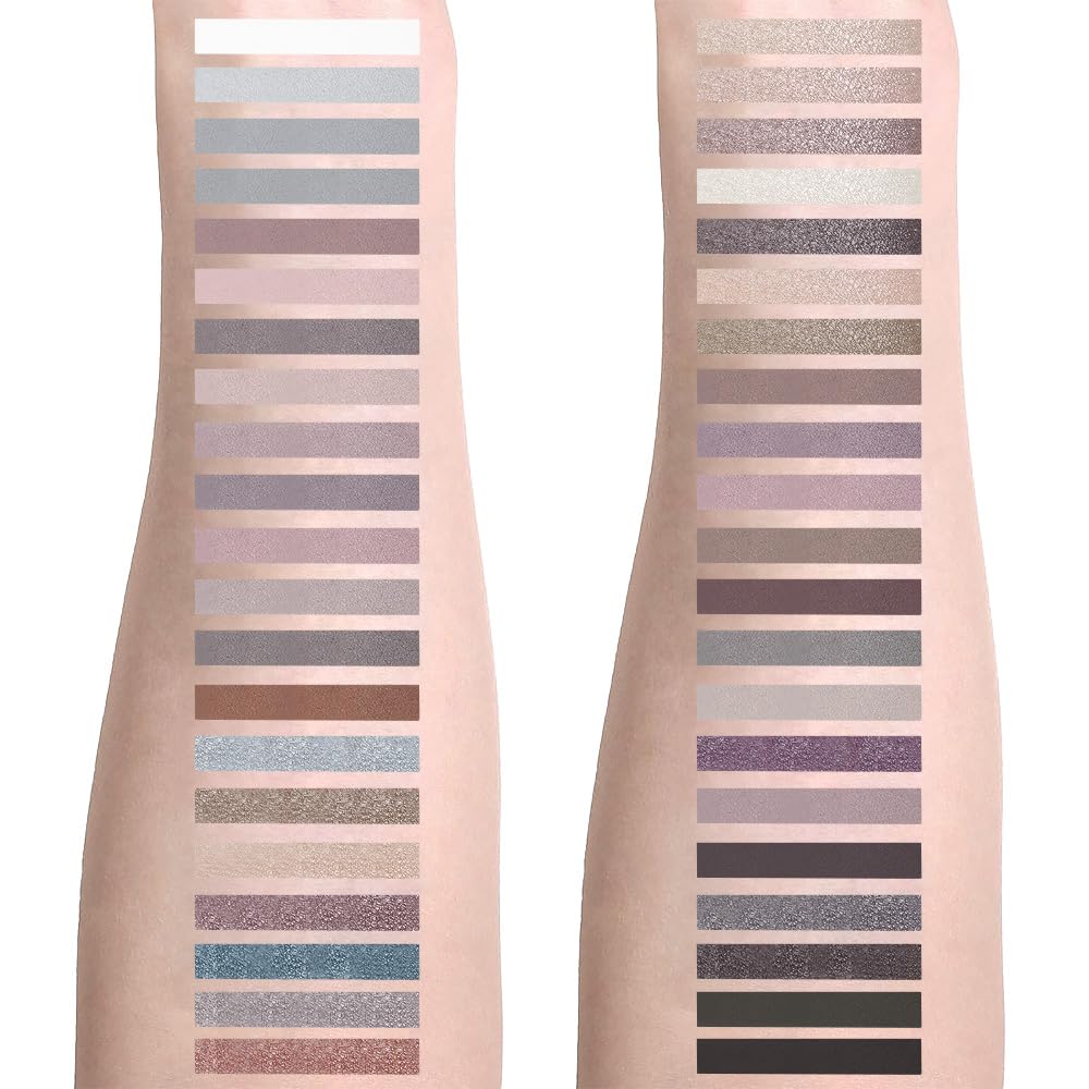 42 Colors Smokey Eye Shadow Makeup Palette,Nude White Black Grey Brown Matte Shimmer eutral Natural Eyeshadow,Waterproof, Long Lasting Naturing-Looking