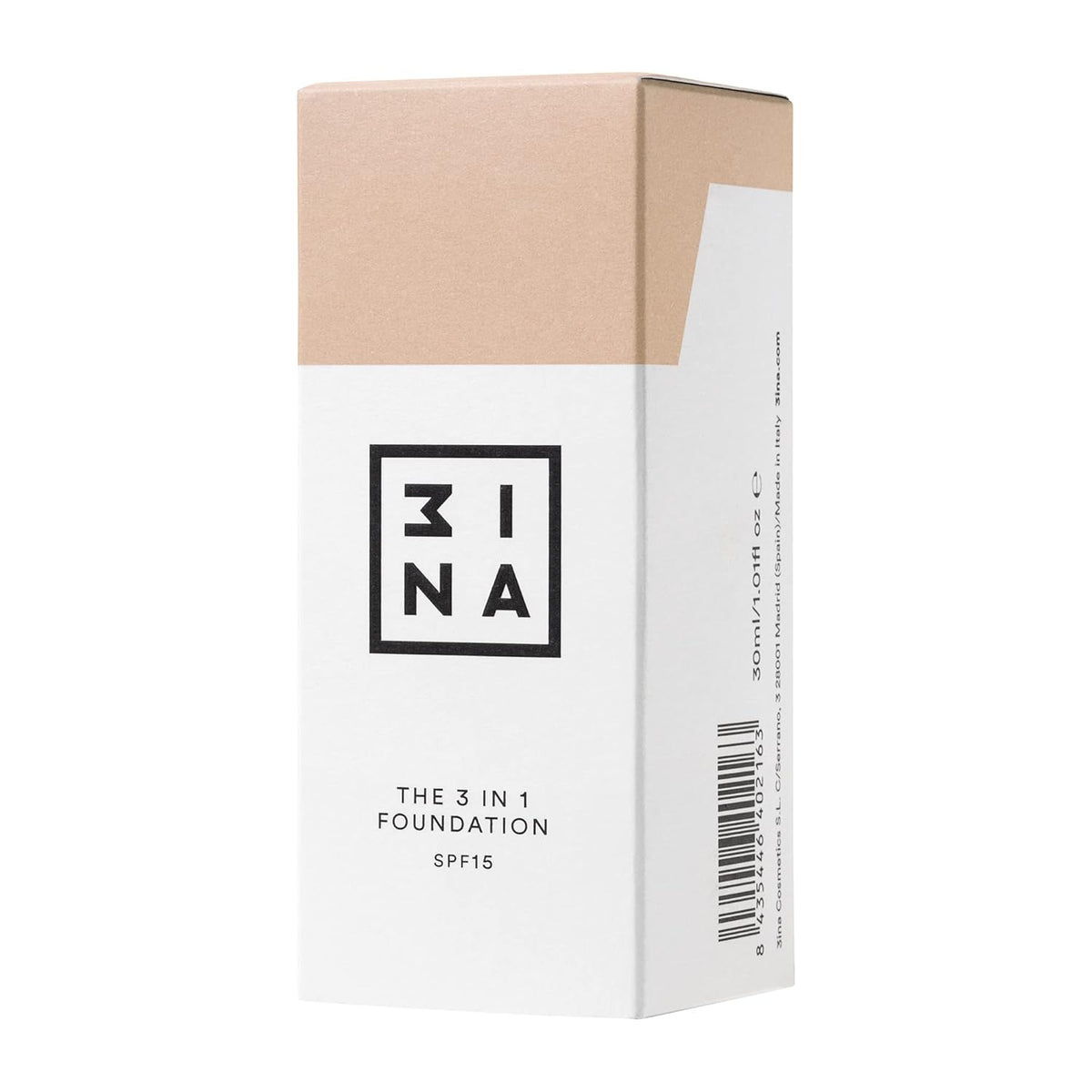 3INA The 3-In-1 Foundation 211 - Vegan Formula - Combination Of Primer, Concealer And Foundation - Medium Coverage - Natural Finish - Perfect For Covering Lines And Blemishes - Long Lasting - 1.01 Oz