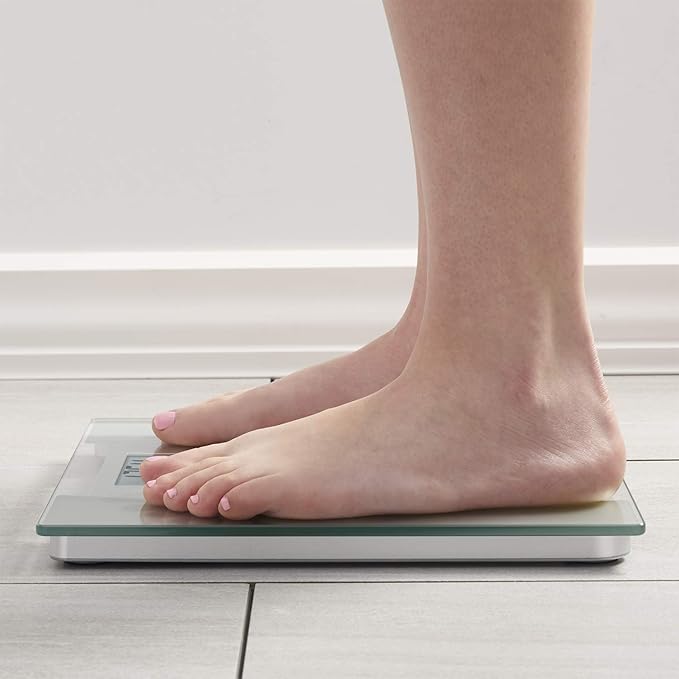 Digital Bathroom Scale, Silver