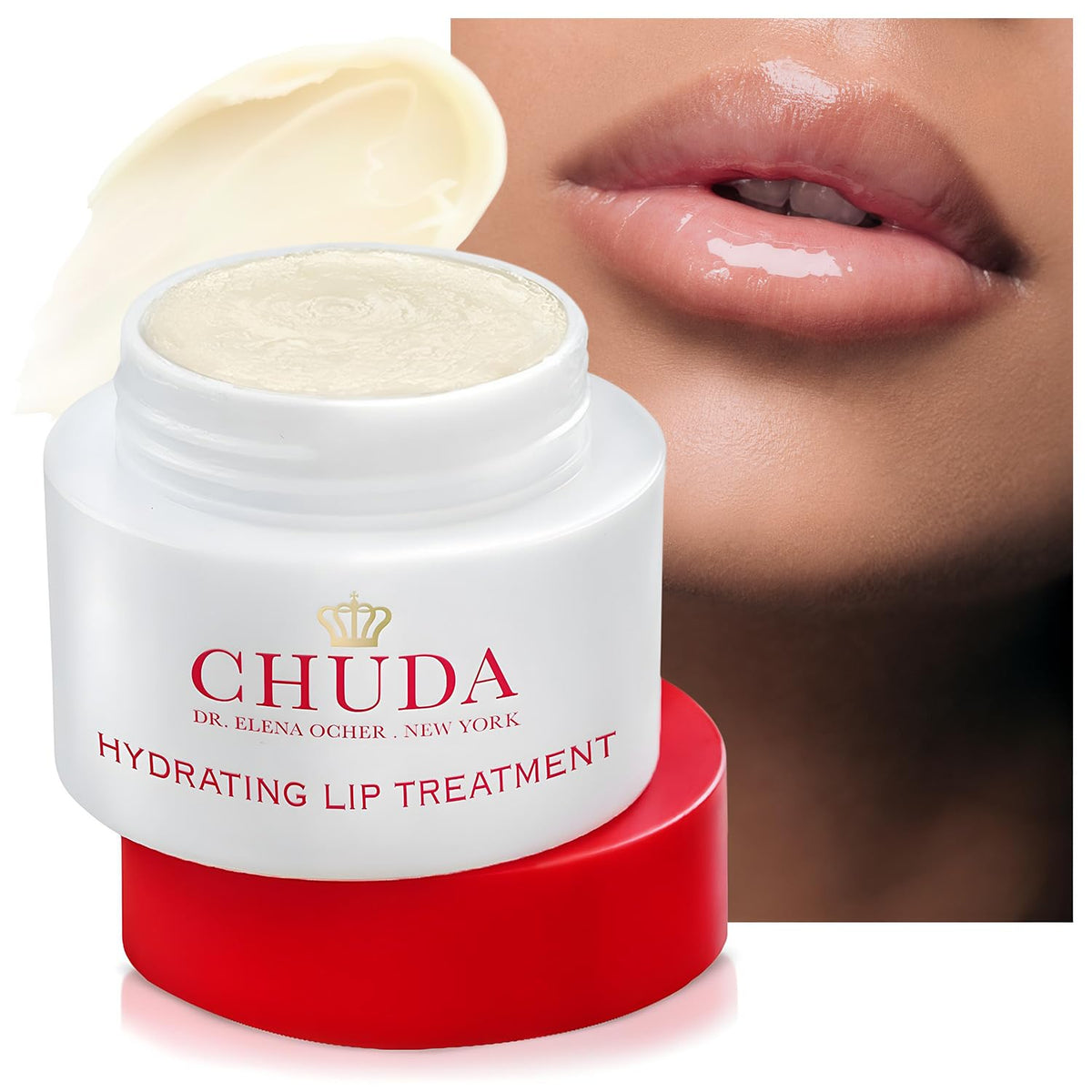 Chuda Hydrating Lip Treatment, Lip Moisturizer with Remedea Compound - 5ml Made in USA, Plumping Lip Balm, Anti Aging Lip Balm Chapped and Dry Lips Treatment, Intense Hydrating Daily Lip Care