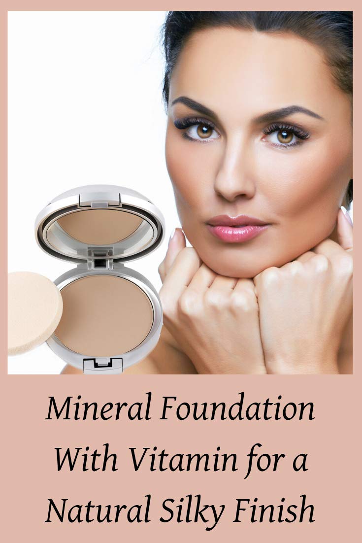 Pressed Mineral Foundation With Vitamin for a Natural Silky Finish