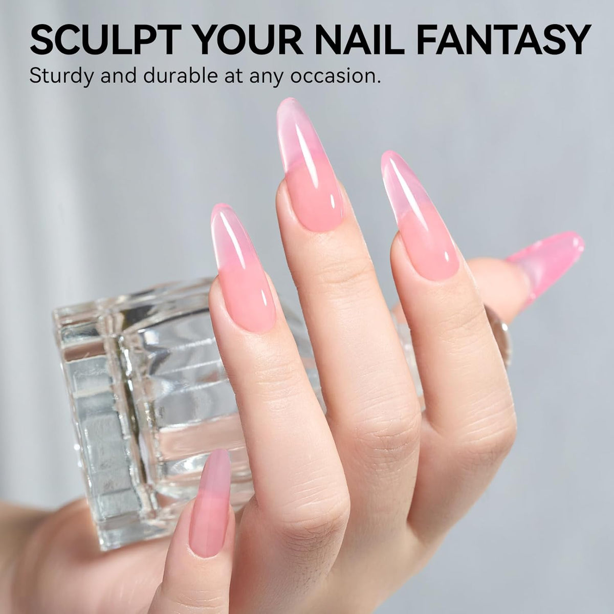 Gelike EC Dual Forms for Extension: 96 Pcs Color Nail Form, 4 Style 12 Size Nail Forms For Builder, Half Matte Gel Forms For Manicure Art Design Salon Diy