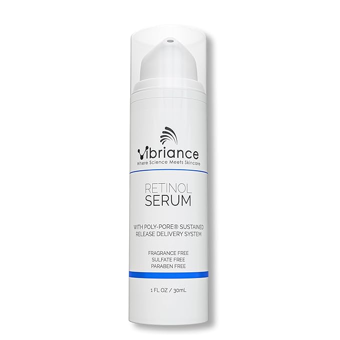 Vibriance Retinol Serum for Face - Reduces Appearance of Deep Wrinkles and Large Pores, Enhances Tone, Improves Complexion - Sensitive, Mature Skin Night Cream - 1 fl oz