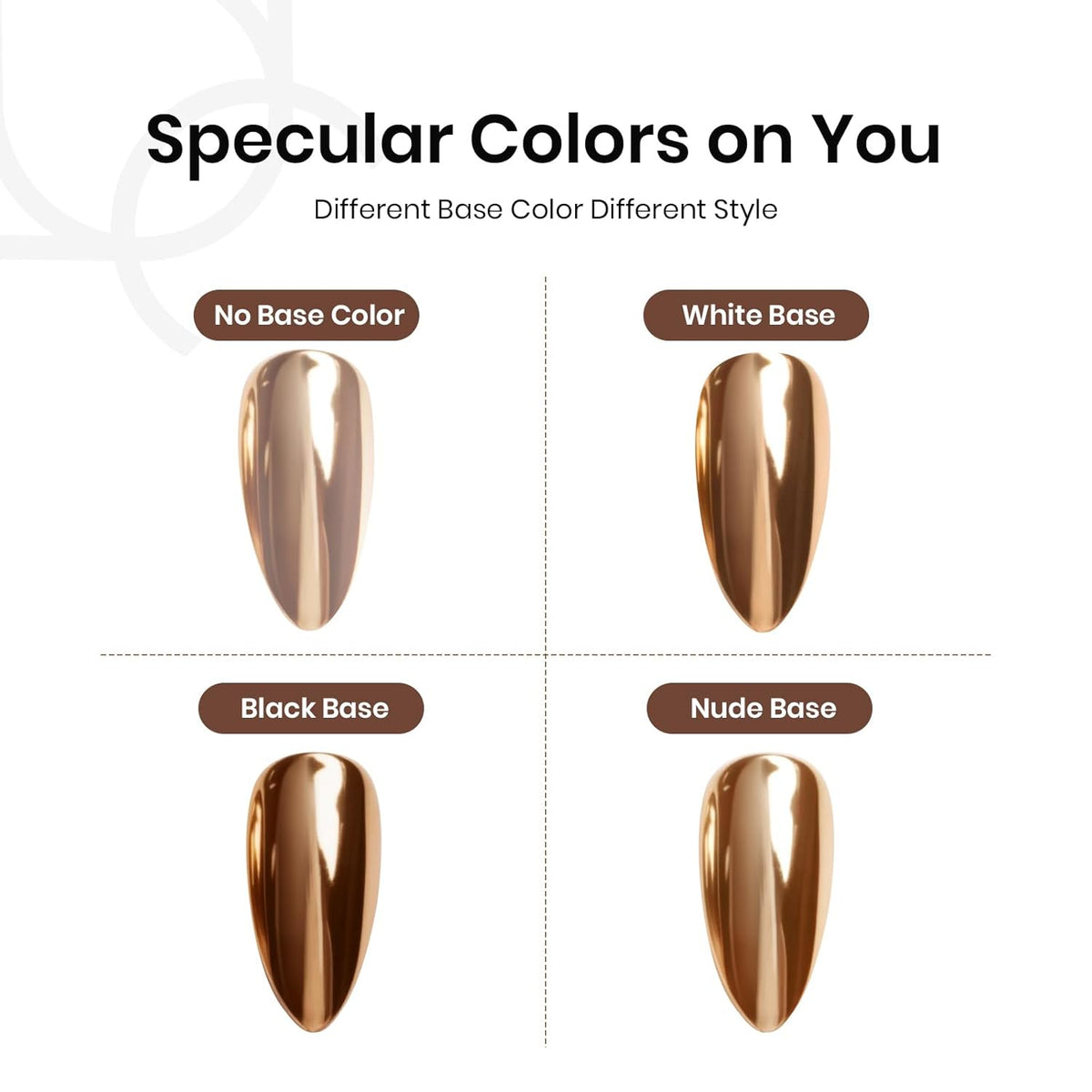 Beetles Beauty & Personal Care›Foot, Hand & Nail Care›Nail Art & Polish›Nail Art Accessories›Glitters Gold Chrome Powder for Nails Metallic Nail Polish 1g Chrome Nail Powder Mirror Effect Nail