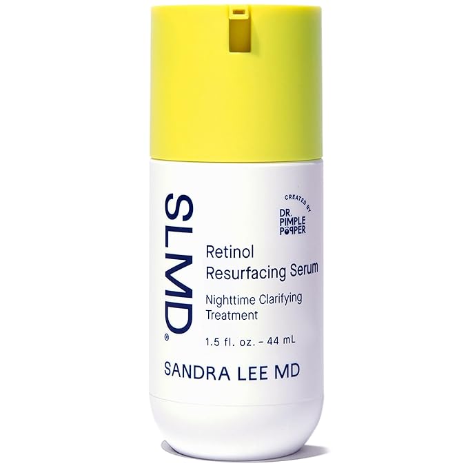 SLMD Resurfacing Retinol Serum with Vitamin C, Hyaluronic Acid & Allantoin | 1.5 fl oz | Retinol Face Serum, Clarifying Night Treatment for Fine Lines, Wrinkles, Dark Spots & Uneven Texture