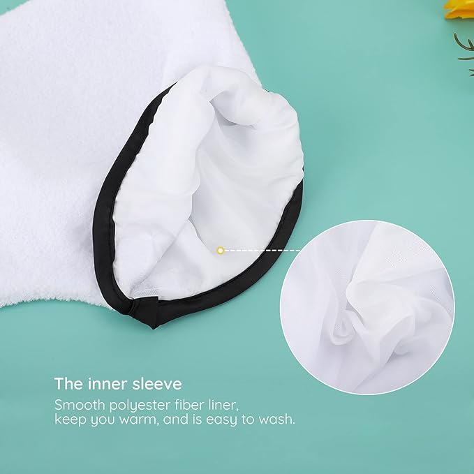 Paraffin Wax Gloves & Booties, Segbeauty Paraffin Heated SPA Mittens Foot Liners, Gloves & Socks for Hot Wax Hand thera-py Thermal treat-ment Home DIY SPA Wax Warmer Paraffin Wax Machine White