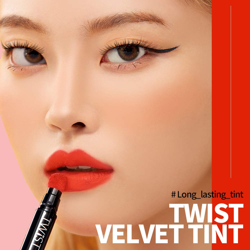 PASSIONCAT Long Lasting Lip Stain for Lips and Cheek Tint | High Pigment Color | lightweight Matte Finish | Weightless | Full Coverage | Twist Velvet Tint #9 (No.9)
