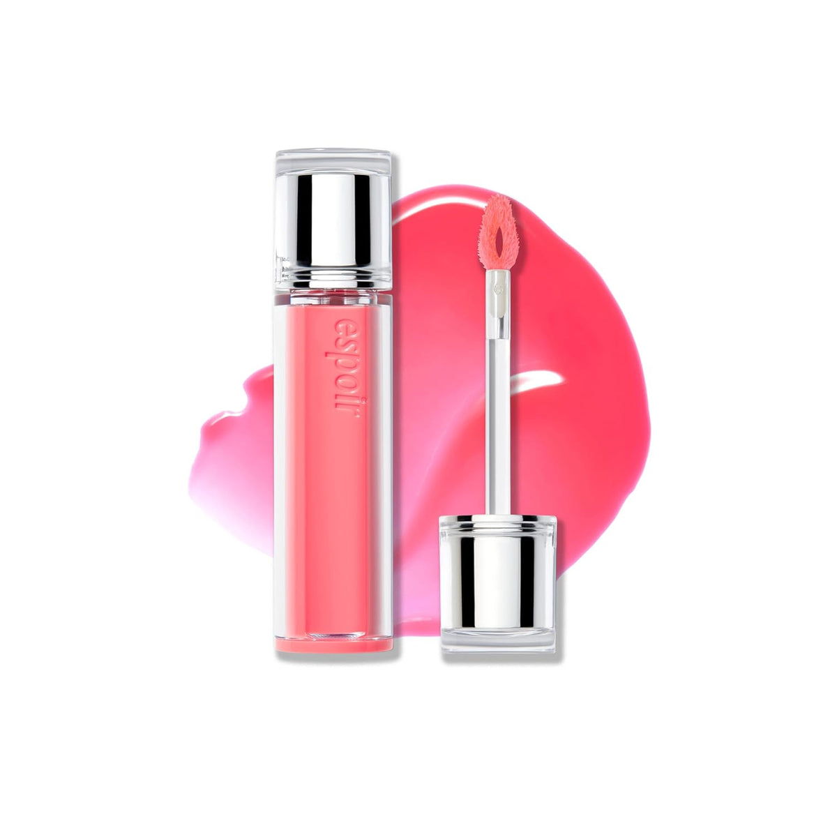 Espoir Couture Lip Tint Glaze #14 Pink Pop 0.14oz | Volumizing Lip Stain with Syrupy Shine | Long-Lasting & Vibrant Color for Radiant Lip Look | Moisturizing & Glossy Lip Tint | Korean Lip Makeup
