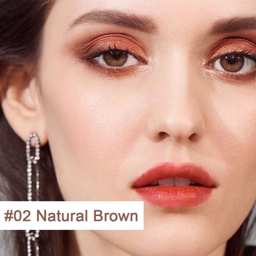 Eyebrow Stamp Stencil Set, Eyebrow Stencils Shaping Kit, Long-Lasting Eyebrow Pomade for Women Girl, Cruelty-Free plantillas para la cejas (brown)