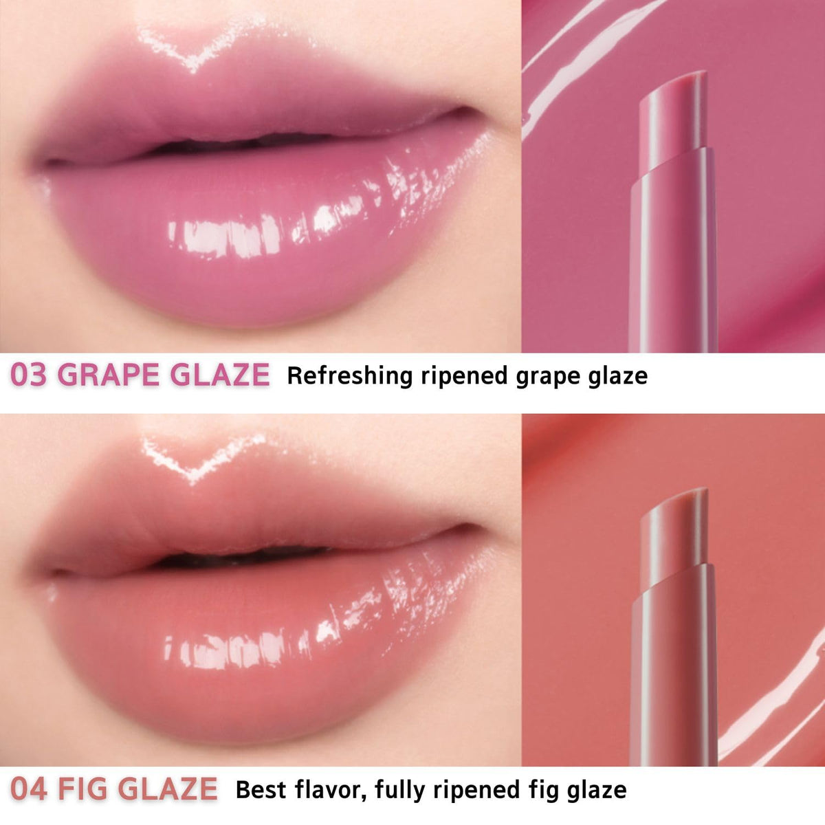 BBIA Over Glaze Stick - Lip Plumping Gloss Melting Balm Lipstick, Intensive Volume Up, High Shine & Glossy, Ultra Watery Moisturizing & Volumizing, Glowy Texture, Korean Lip Makeup (04 FIG GLAZE)