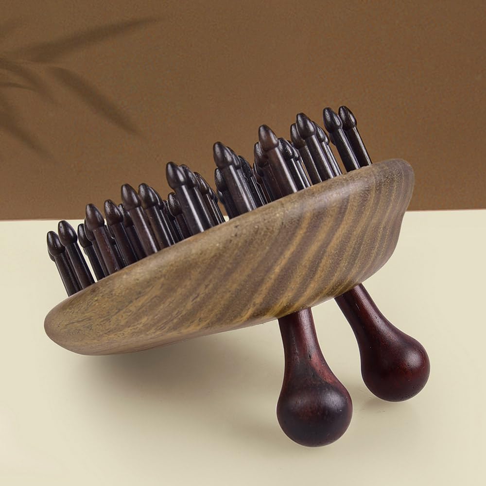 Massage Hair Comb Hair Brush Round Shape (Snail)