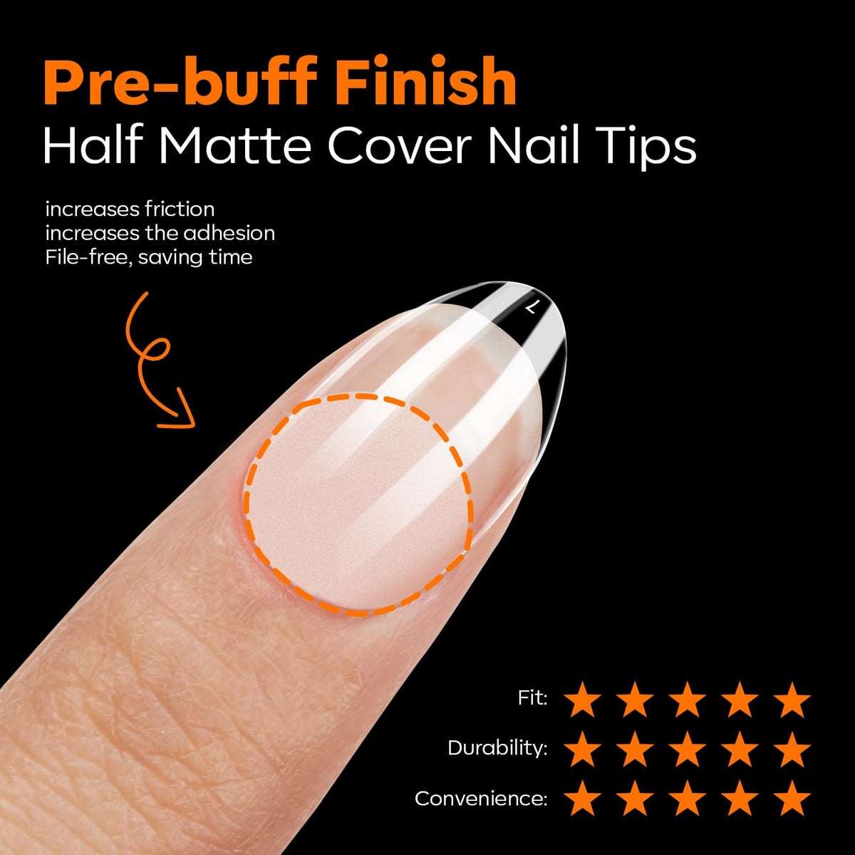modelones Extra Short Almond Nail Tips, Pre-shaped Tips x Gel Soft Fake Nails False Acrylic Clear Full Cover Press on Extension Kit x Gel Manicure DIY at Home 216PCS 12Sizes