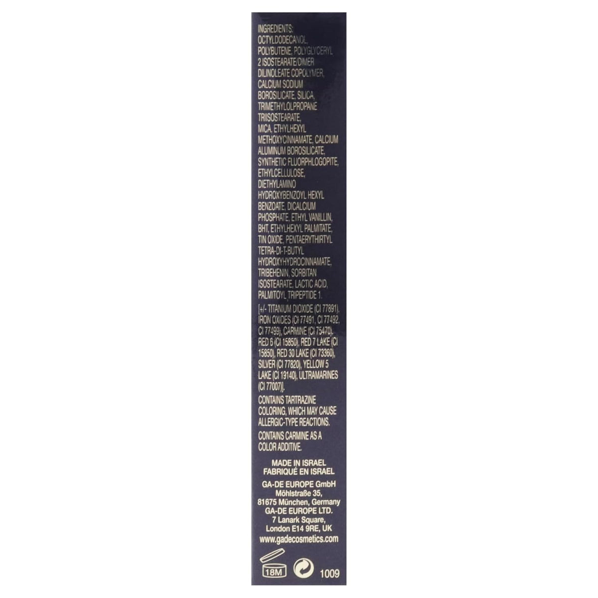 GA-DE Crystal Lights Lip Gloss, 826 - Enriched with Light-Reflecting Crystal Pearls - Smooth Silky, Rich Color - Moisturizes and Adds Shine - 0.2 oz