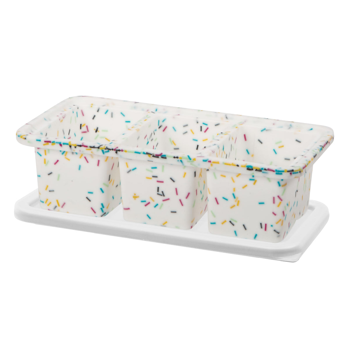 OGGI Prep & Portion Silicone Freezer Trays with Lid - Freezer Molds for Food, Ice Cube Tray, Food Prep Containers, Freezer Storage Containers, for Soup, Smoothie Cubes, Broth, Leftovers - 2 Cup x2