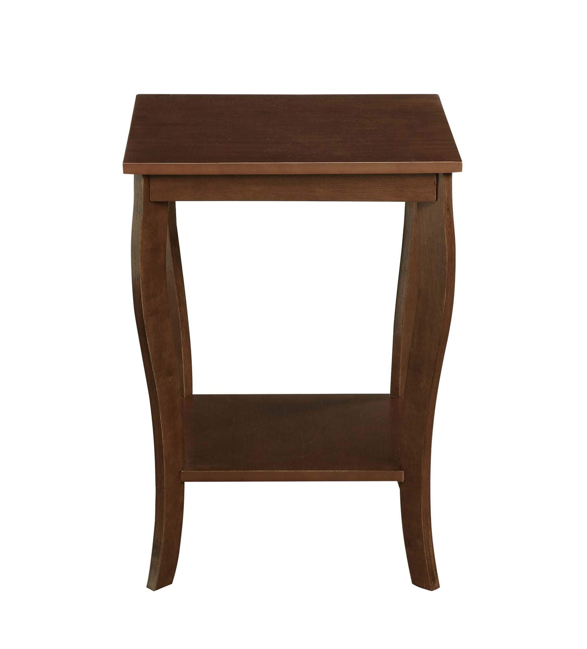 Convenience Concepts American Heritage Square End Table with Shelf, Espresso