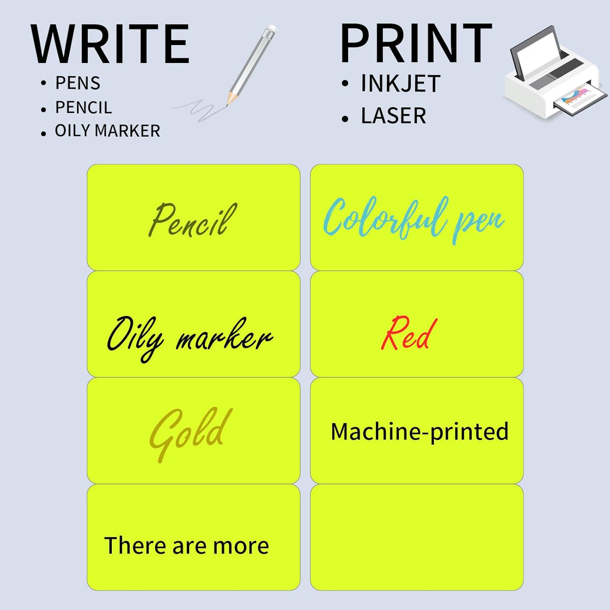 STARLIBOO Shipping Labels Stickers, 2"×4" Printable Fluorescent Mailing Labels for Laser/Inkjet Printing- Matte, Permanent Adhesive Stickers (20 Sheets, Fluorescent Yellow)