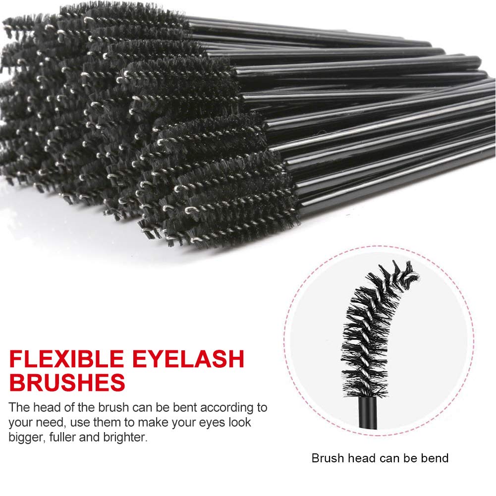 Makeup Palette Cosmetic Palette with Spatula Tool and 100 PCS Makeup Applicators Kit Include Mascara Wands, Lipstick Applicators, Fine Eyeliner Brush