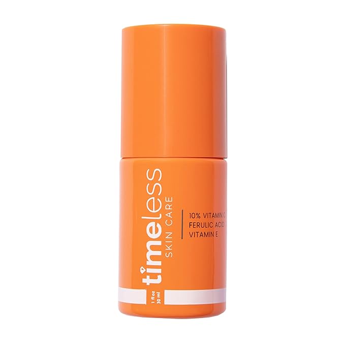 Timeless Skin Care Vitamin C Serum with Vitamin E & Ferulic Acid - Serum - for Oily & Dry Skin - Fragrance-Free - 1 Fl oz