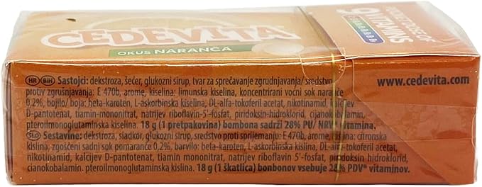 Cedevita Multivitamin Healthy and Sweet Candies (Orange) - 8 boxes