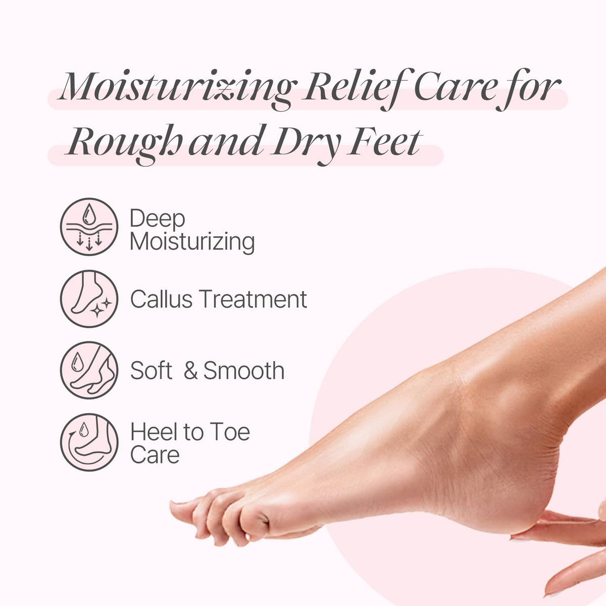 PETITFEE Rose Petal Satin Foot Mask (5pairs) - Intensive Nourishing Socks, Rose Scented Foot Repair Masks with Peptide, Collagen, Shea Butter, Urea for Silky Smooth Feet, Foot Treatment, Body Mask