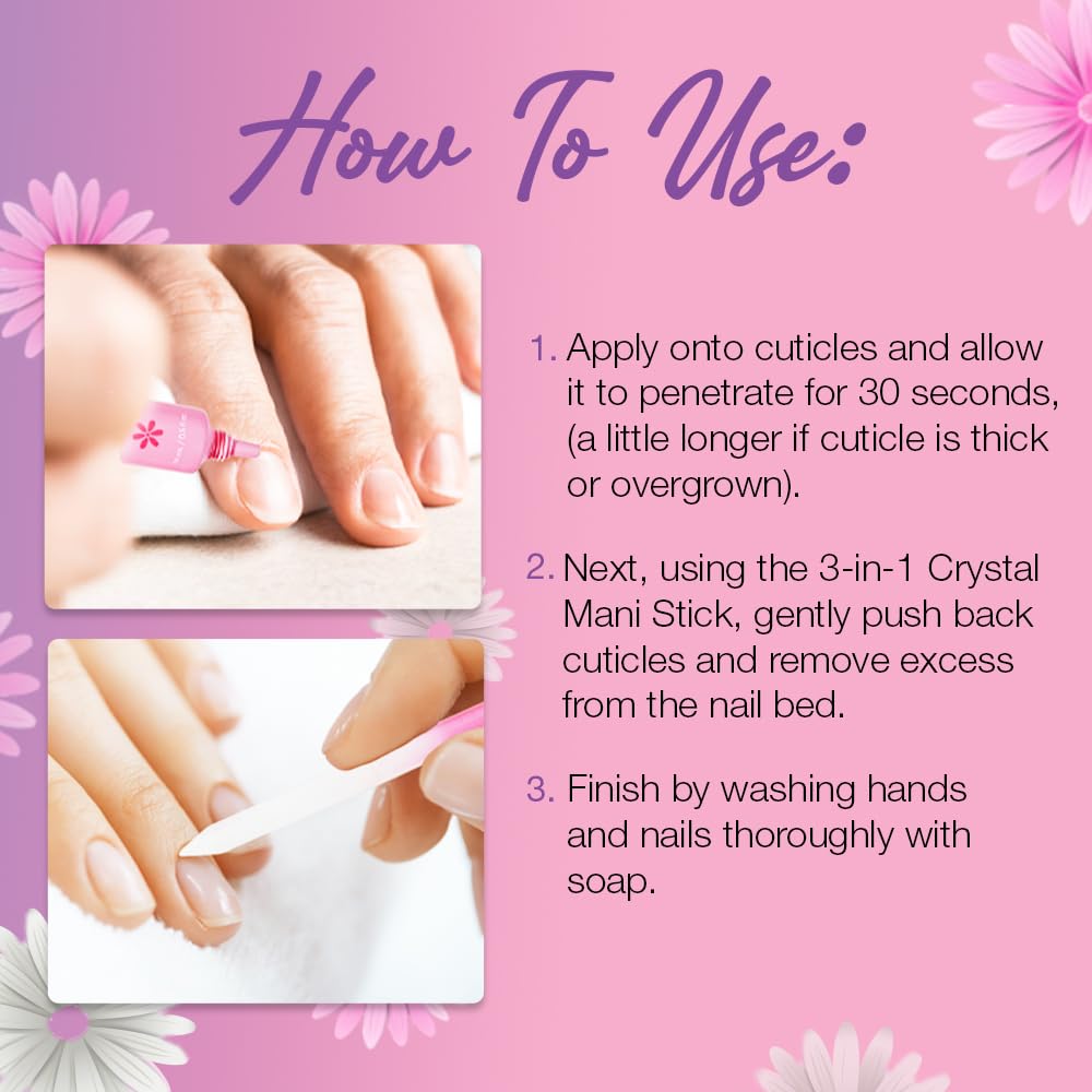 Flowery Pro Cuticle Kit, with Cuticle Butter and Pro Cuticle Remover, 2-piece Set, 1-pack
