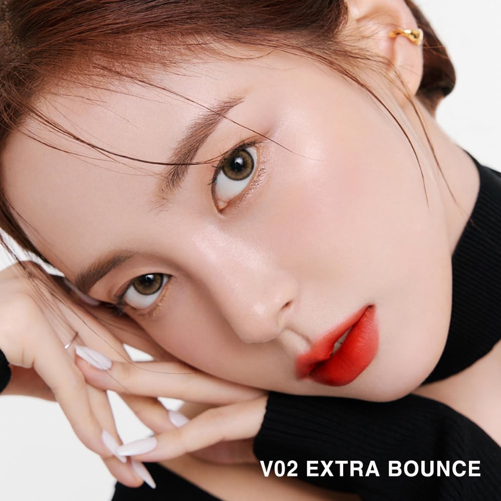 BBIA Last Velvet Tint - Soft & Creamy Matte Finish Lip Stain, Blur Effect with Velvety Texture, Long-Lasting, High Pigment, Lightweight, Non-Drying, Vegan, Korean Lip Makeup (V02 EXTRA BOUNCE)