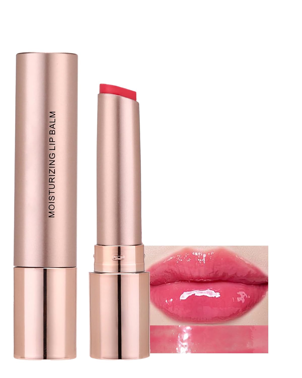 Moisturizing Lip Balm, Nude Sheer Pink Lipstick Hydrating Tinted Lip Gloss, Long Lasting Waterproof Liptint Balm Natural Non-Stick Lips Oil Stain,Glossy Lipcolor Juicy Finish for Dry Cracked Lips-06