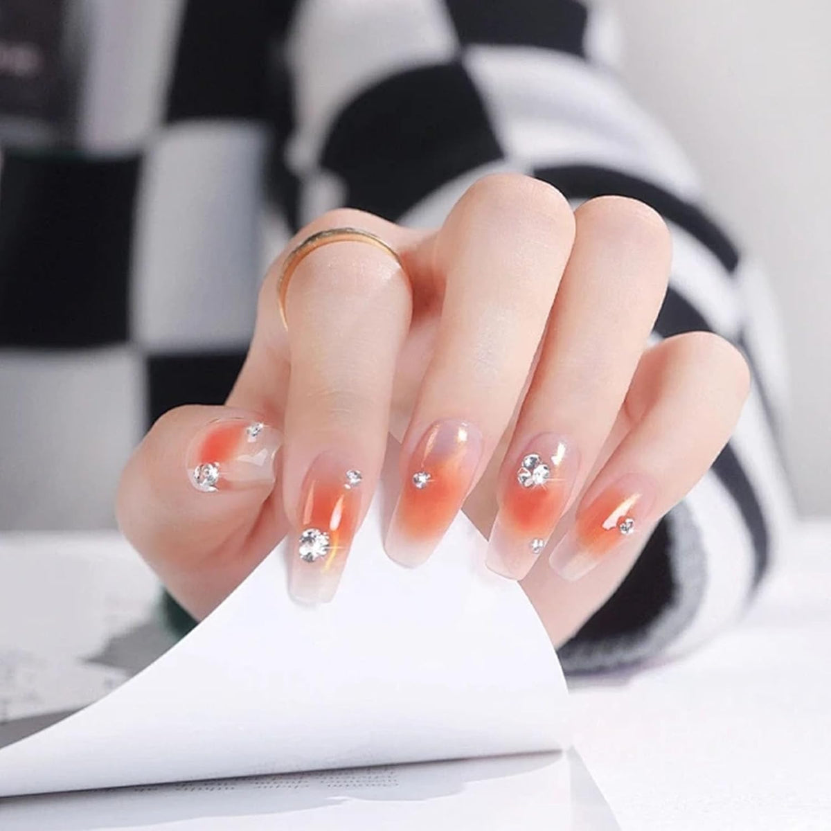 18 Types of 900 Special-Shaped Diamonds + 3200 Flat-Bottomed Nail Rhinestones, Clear Nail Crystal Gems Stone DIY Crafts for Shoes, Clothes, Jewels