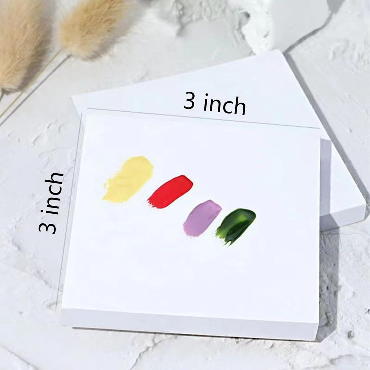 100 Sheets Disposable Nail Polish Palette Paper Nail Art Mixing Palette Papers Portable Waterproof Nail Art Makeup Palette Nail Gel Mixing Tool with Nail Palette Stirring Rod (100pcs)