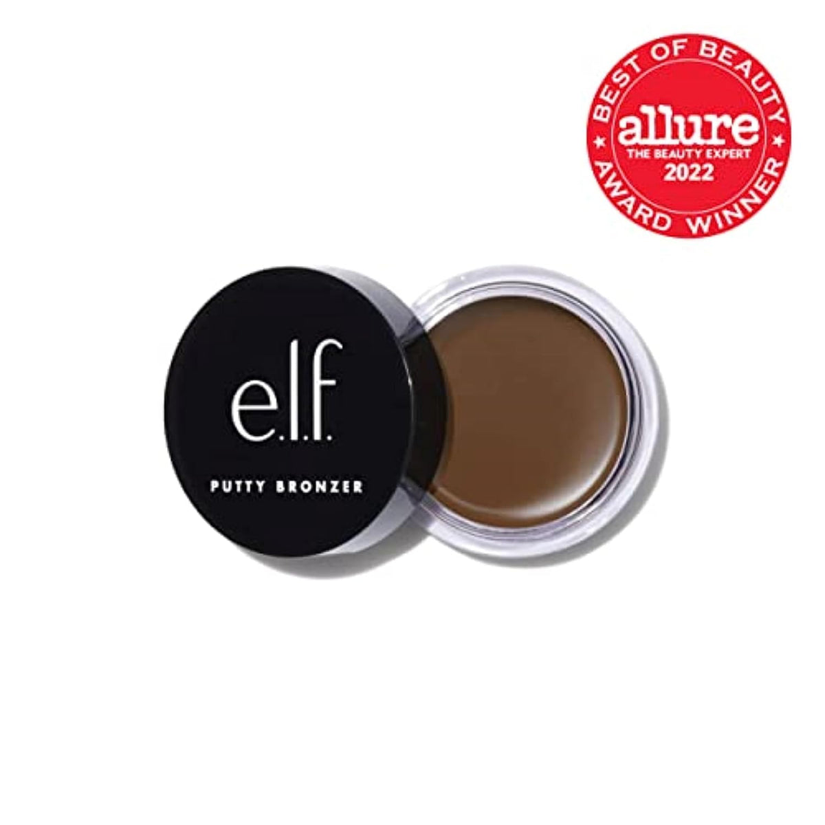 e.l.f. Putty Bronzer, Creamy & Highly Pigmented Formula, Creates a Long-Lasting Bronzed Glow, Infused with Argan Oil & Vitamin E, Sun Kissed, 0.35 Oz