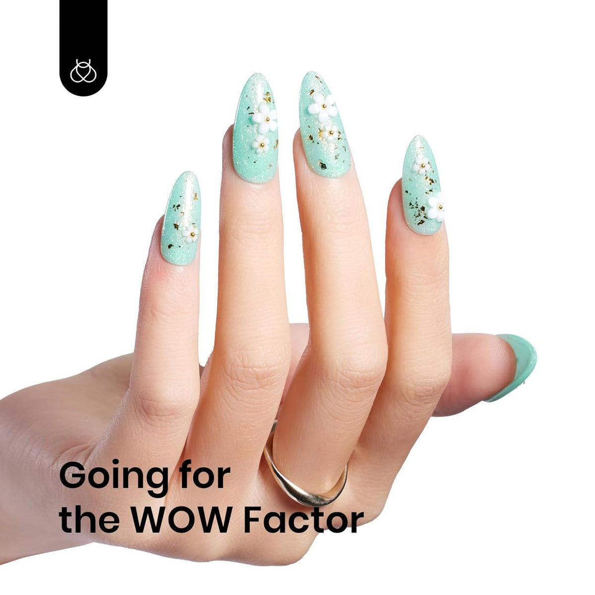 Beetles Mint Green Gel Polish, 1 Pcs 15ml Glitter Green Gel Nail Polish Mermaid Turquoise Shimmer UV Nail Polish Soak Off UV LED Nail Art Design DIY Home