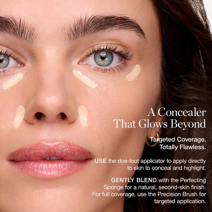 Ogee Complexion Perfecting Under Eye Concealer - Certified Organic Full Coverage Concealer - Buildable Coverage - FIR 0.02W - Fair (Warm-Golden Undertones)