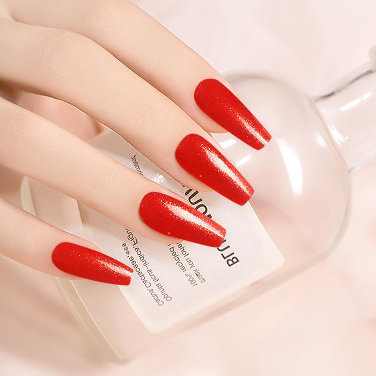 Major Dijit Quick Dry Nail Polish Gold Red Summer Nail Lacquer for Nail Art Regular Nail Polish 0.41 fl oz.