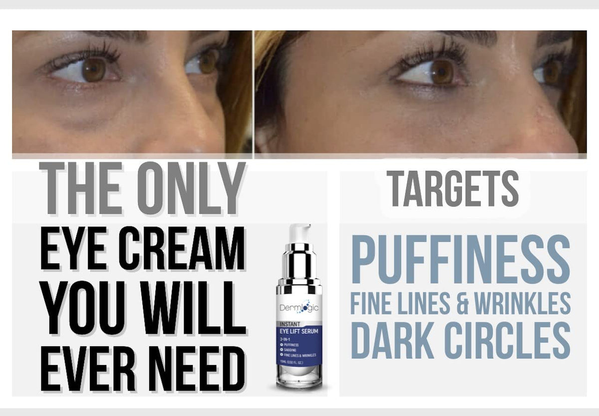 Under Eye Puffiness & Dark Circles Rapid Treatment- Instantly Reduces the Appearance of Puffy Eye Bags, Crow’s Feet, & Sagging Skin.