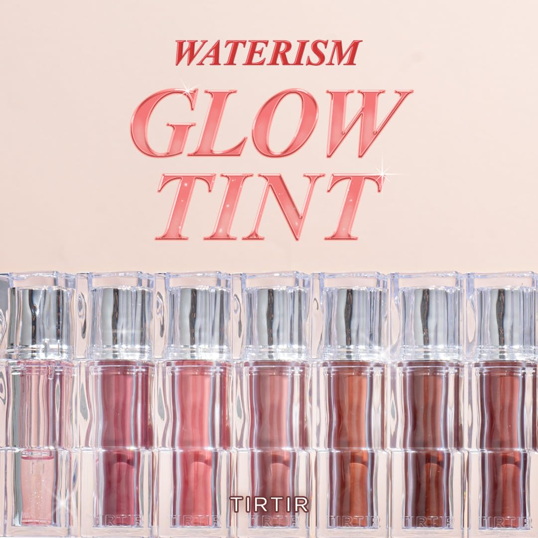 TIRTIR Waterism Tinted Lip Gloss #07 Cassis Plum, 0.14 Fl Oz – Kiss Ready Lipgloss, 12H Long Lasting Non Sticky Natural Tinted Glow Korean Multiuse Cheek and Lip Tint for Women gift