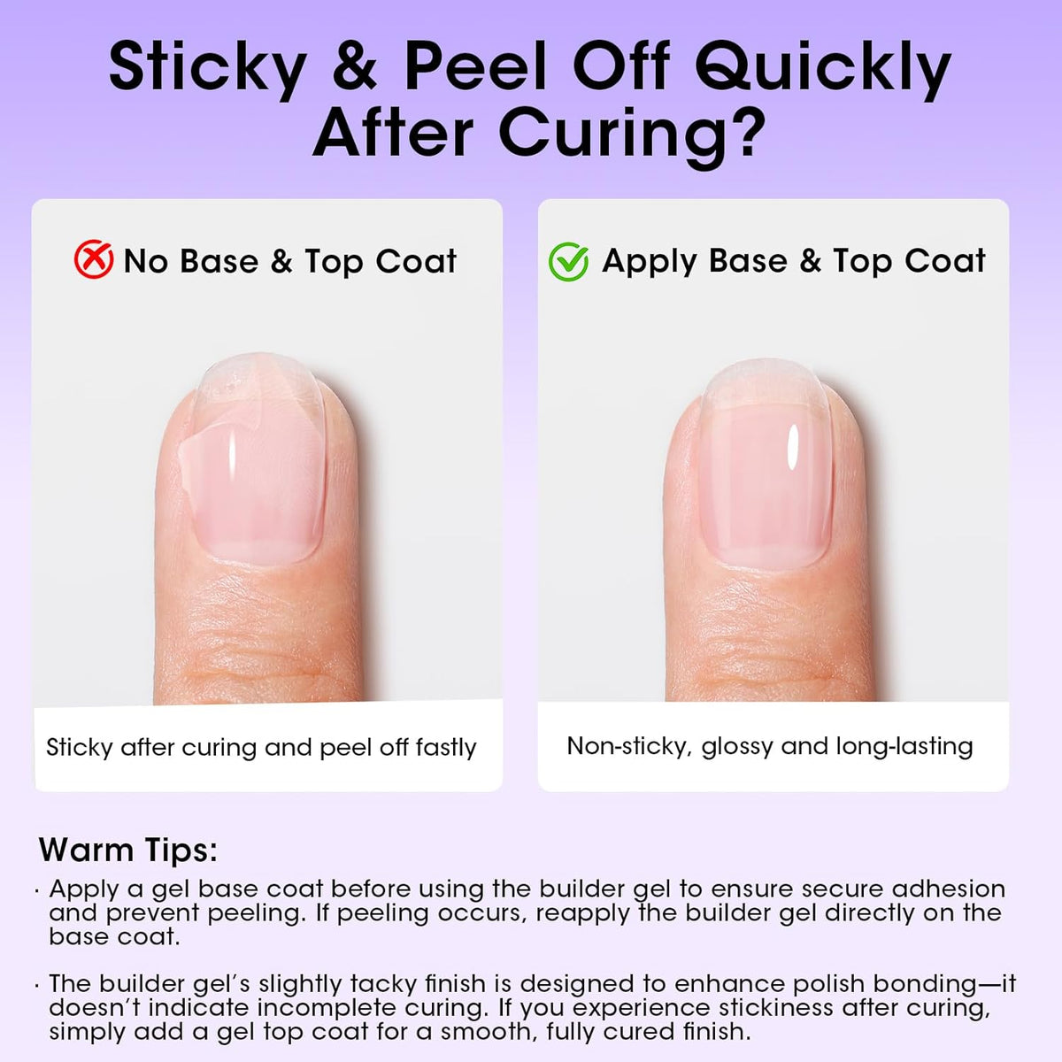 GELLEN Builder Gel for Nails, 18ml Clear Nail Extension Hard Gel in Bottle, Soak off Long Lasting U V Cured Nail Strengthener for Salon Quality Nail Art