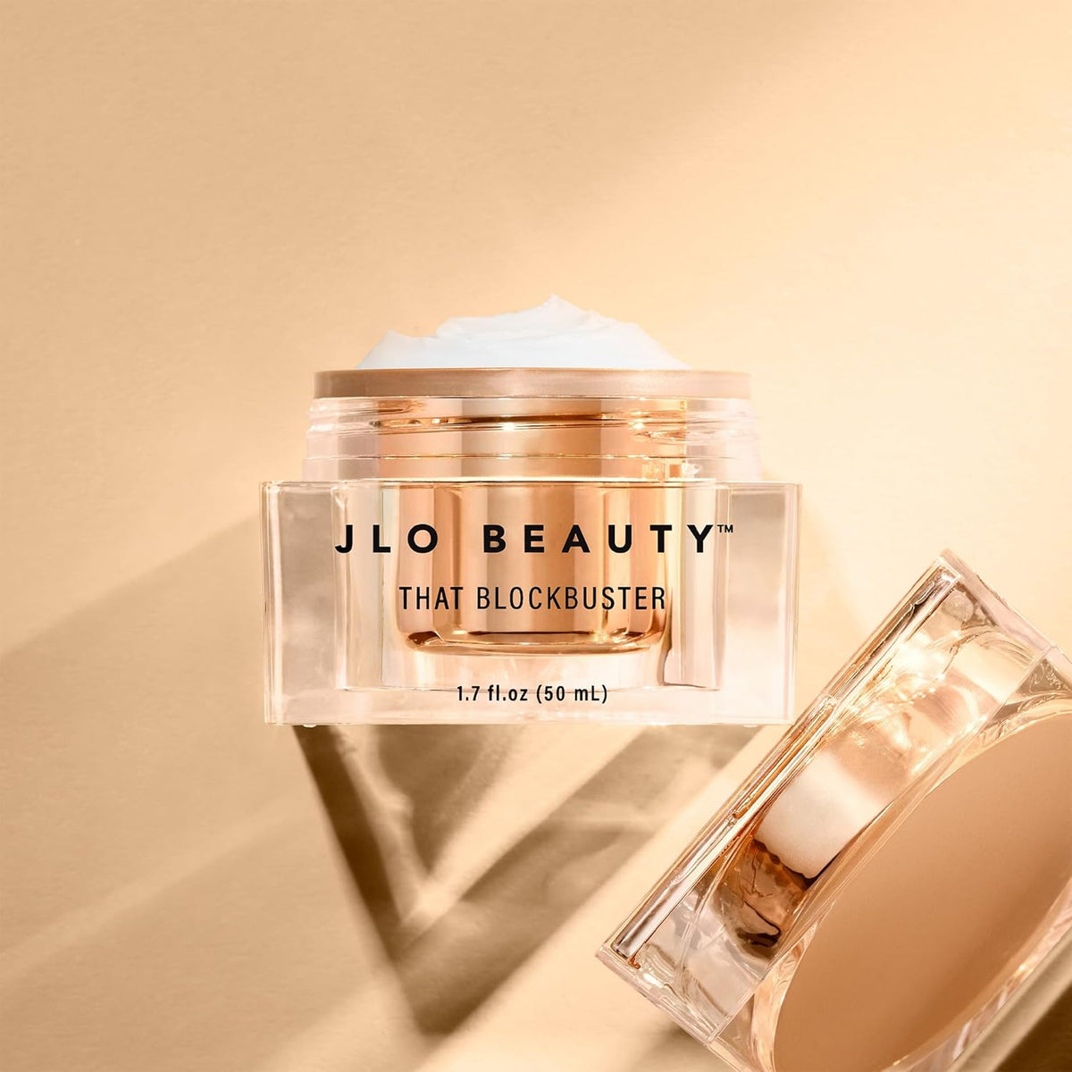 JLO Beauty That Blockbuster Face Moisturizer, Hydrating Hyaluronic Acid Face Cream with Peptides, Plumps, Nourishes, Hydrates, Skin Care to Help Visibly Smooth & Supports Fine Lines & Wrinkles, 1.7 Oz