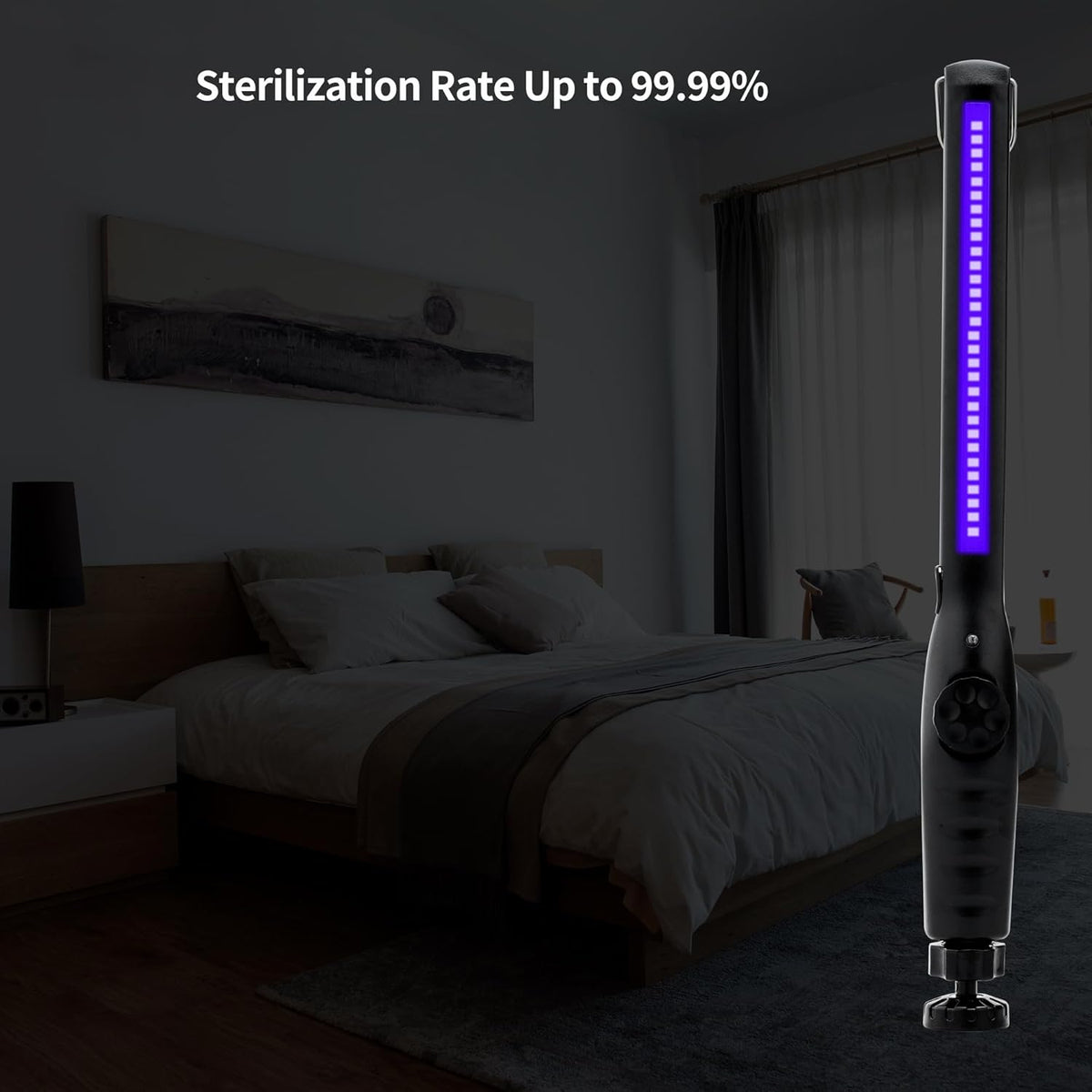 UV Light Sanitizer – Portable UV Light Wand – Rechargeable Handheld Device for Reducing Bacteria and Viruses, Lightweight and Easy to Use