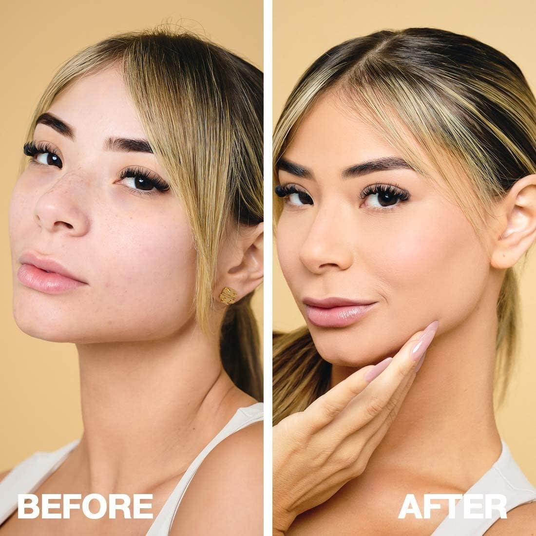 Palladio Full-Coverage Color Correction CC Cream, Oil-Free with Peptides & Vitamin C, Best for Correcting Redness and Uneven Skin Tone, Buildable Foundation Coverage (Fair 10C)