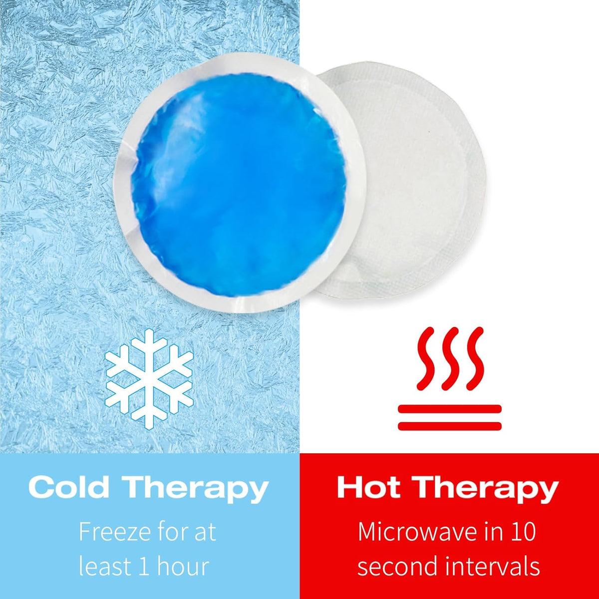 MR.ICE Small Round Ice Packs for Injuries Reusable Soft Gel Cold Packs Wrap for Kids - 12 Mini Ice Packs Cold Compress for Face After Surgery, Breastfeeding, Wisdom Teeth, Dark Circles, Kids Fever