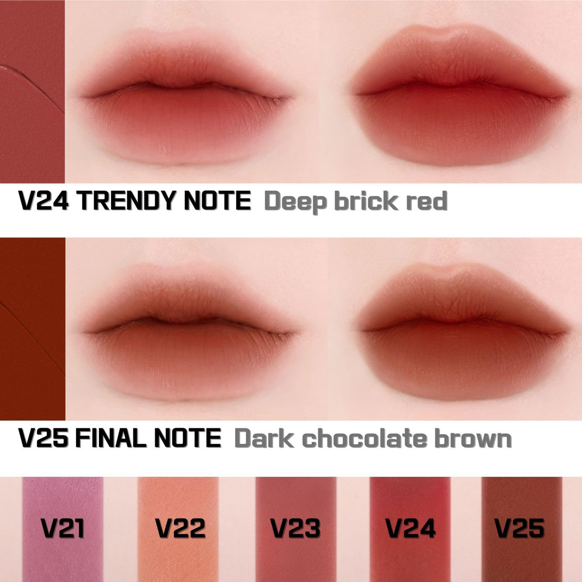 BBIA Last Velvet Tint - Soft & Creamy Matte Finish Lip Stain, Blur Effect with Velvety Texture, Long-Lasting, High Pigment, Lightweight, Non-Drying, Vegan, Korean Lip Makeup (V24 TRENDY NOTE)