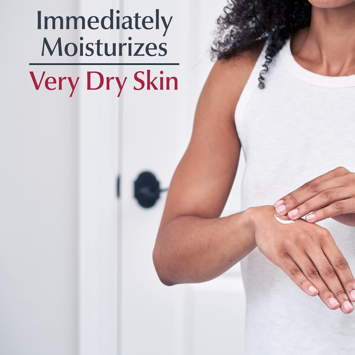 Eucerin Advanced Repair Body Cream for Very Dry Skin, Fragrance Free Daily Body Moisturizer, 8 Oz Tube