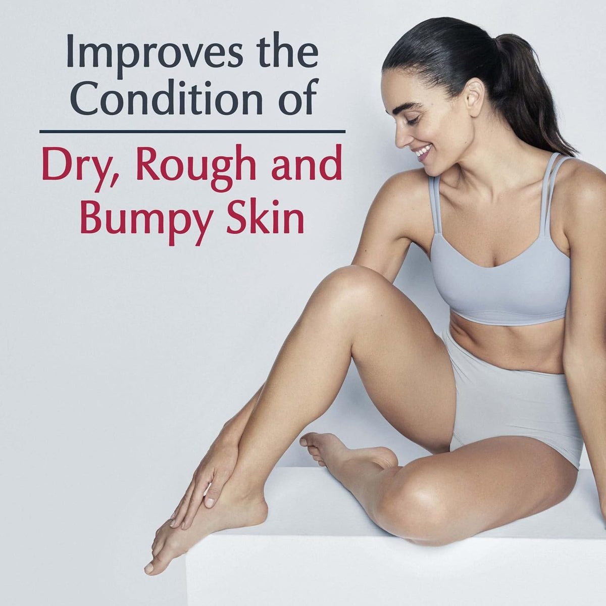 Eucerin Roughness Relief Body Lotion for Extremely Dry, Rough Skin, Urea Enriched Body Moisturizer, 16.9 Fl Oz Bottle