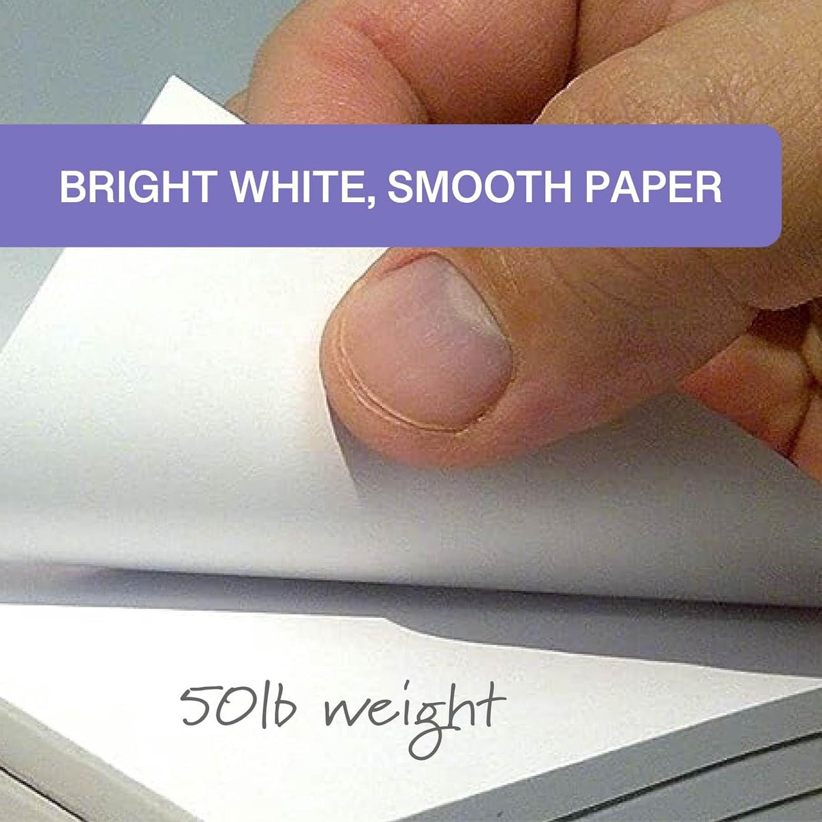 NextDayLabels Note Pads - 10 Pack of 50 Sheet Pads (3 x 5 Inches, White, Minimalist Style)
